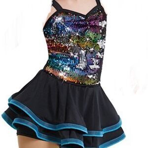 Weissman Multicolor Sequin Dance Costume